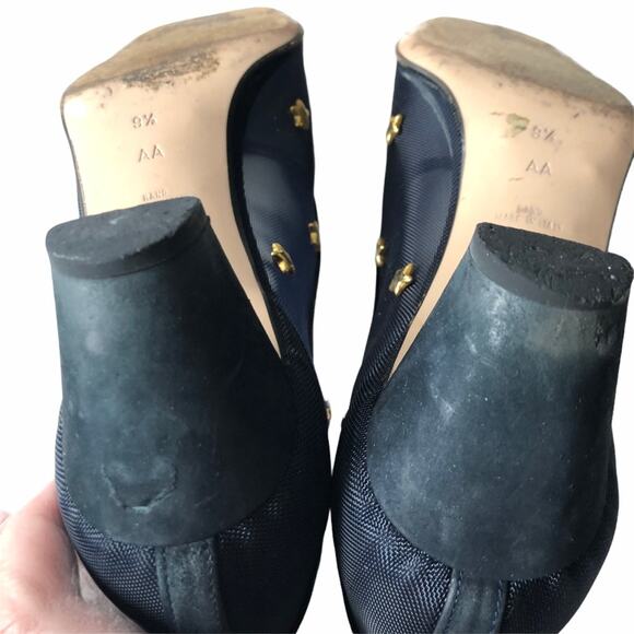 Walter Steiger Star Pump Navy Sheer 9.5AA Handmade - Picture 4 of 14